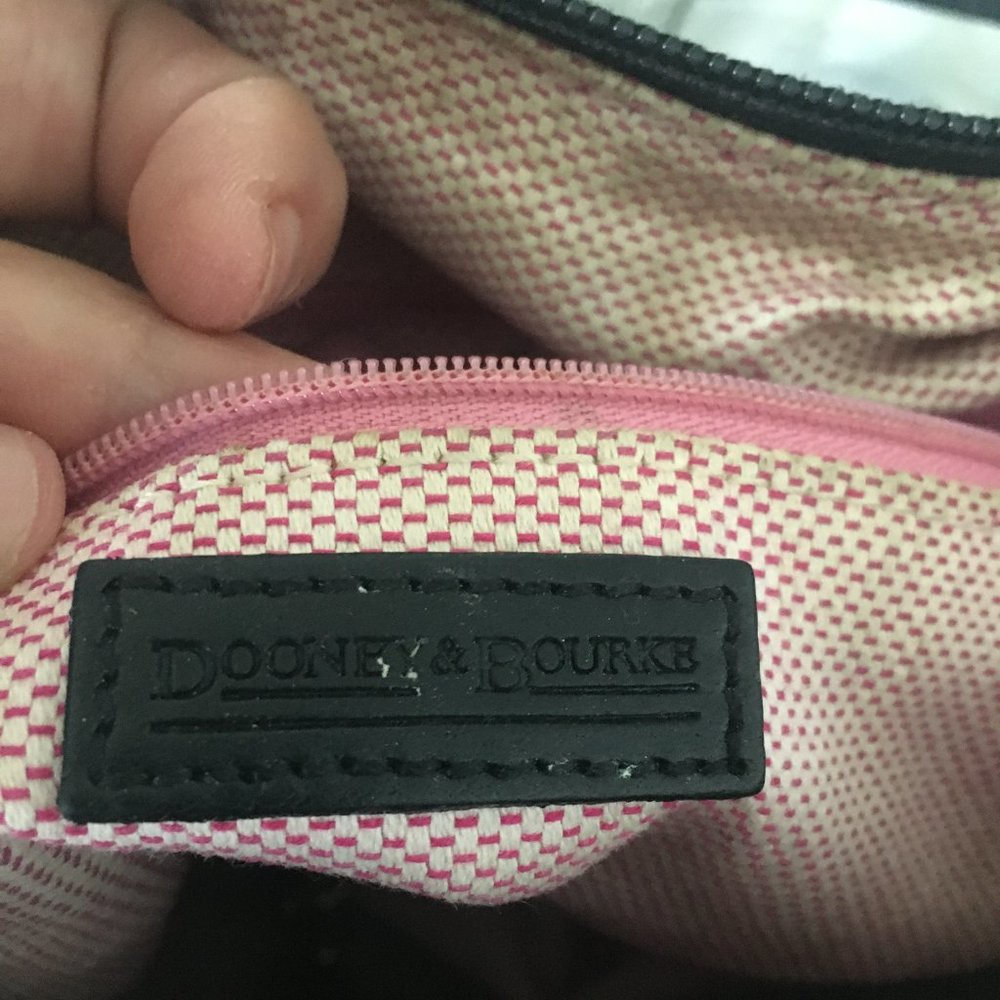 Dooney & Bourke Monogram Db Gray And Black Canvas… - image 4